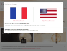 Tablet Screenshot of lierac.fr